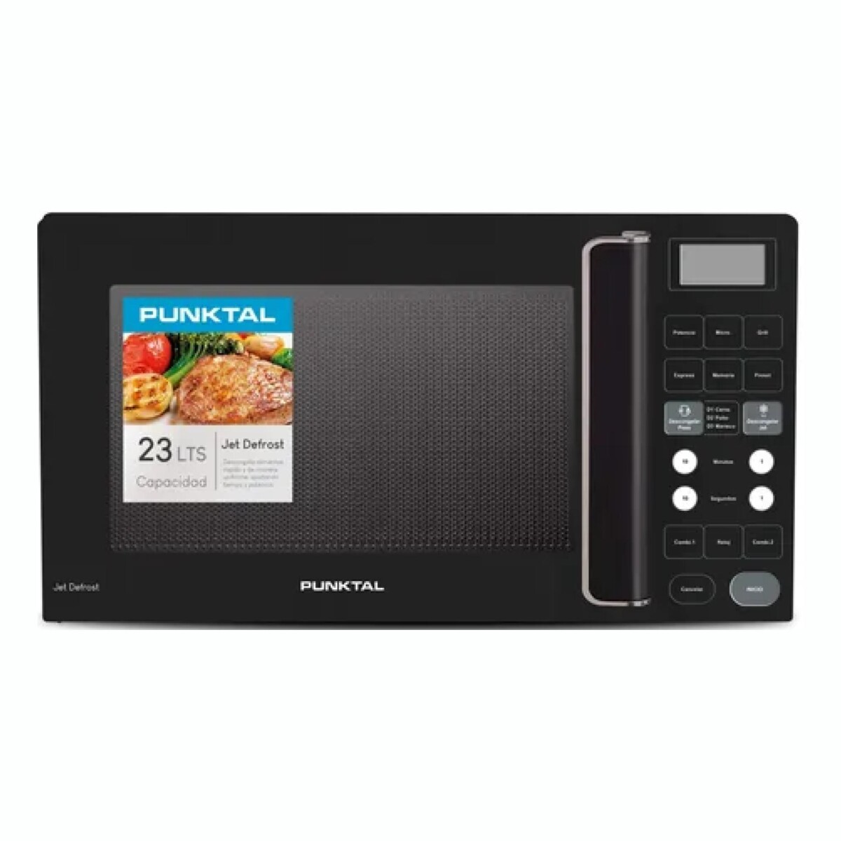 Microondas Digital PUNKTAL PK-2023 900W Capacidad 23L - Negro 