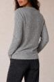 SWEATER V BOUTONE GRIS