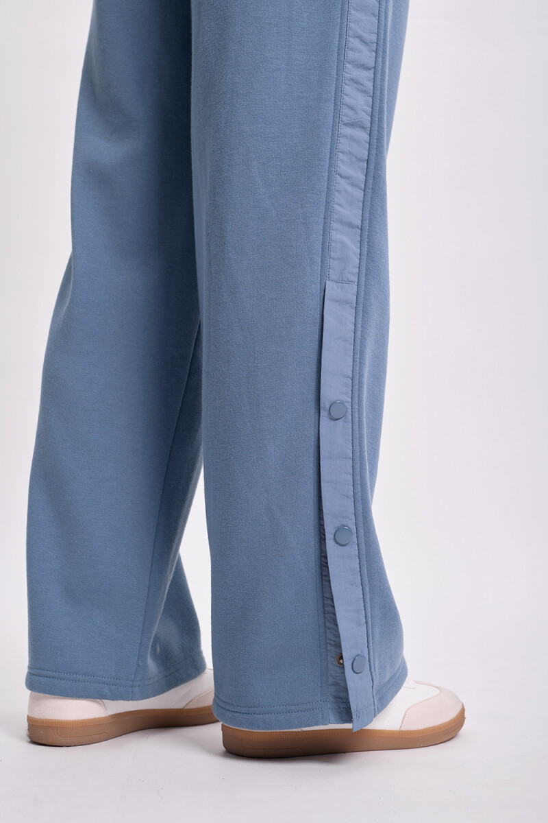 Pantalón deportivo efecto lavado Azul