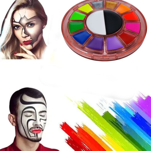 Paleta de sombras e iluminadores, pintura facial profesional Paleta De Sombras E Iluminadores, Pintura Facial Profesional