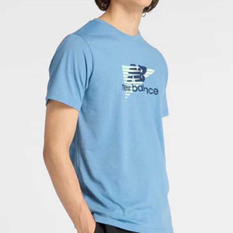 Remera New Balance MT53003 Celeste