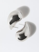 Pendientes Gota Xl plateado