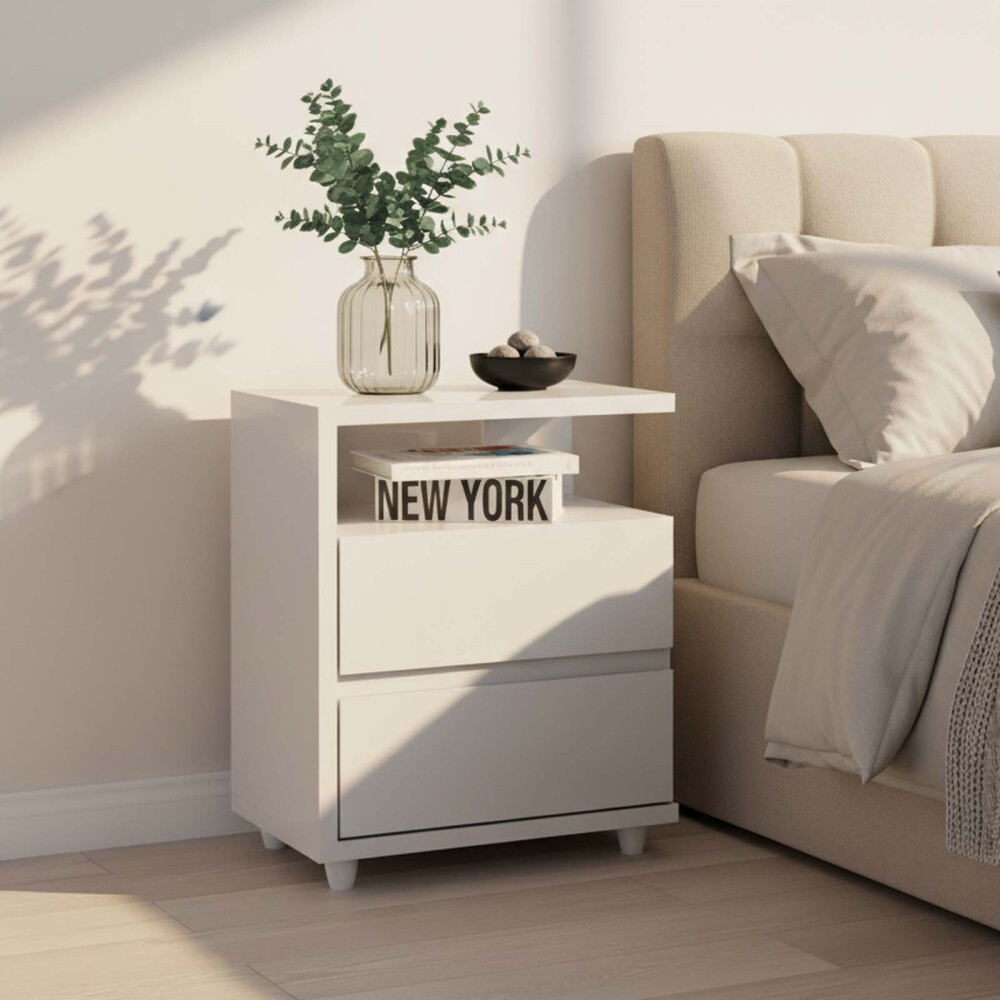 MESA DE LUZ MDP BLANCO AMERICANO