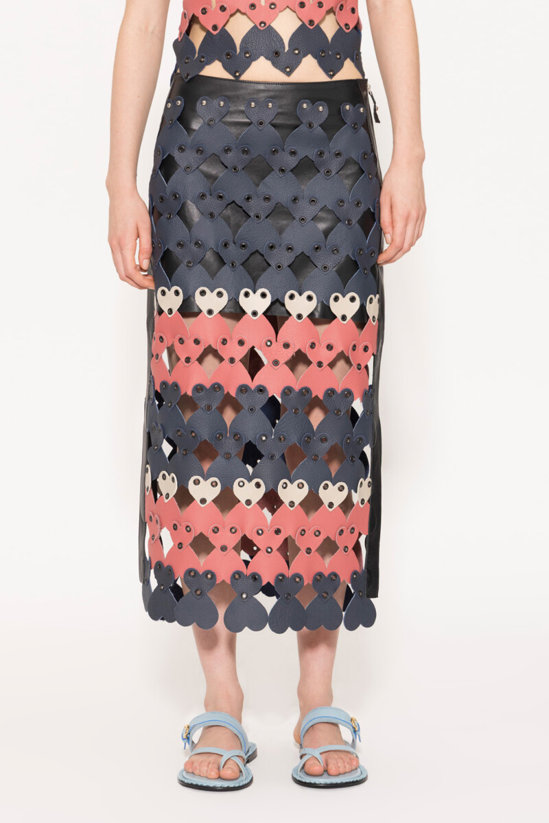 POLLERA HEARTS Multicolor