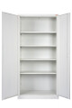 Armarios Metálico 4 Estantes 1.90 Puerta Y Llave Blanco Armarios Metálico 4 Estantes 1.90 Puerta Y Llave Blanco