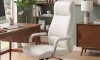 Silla de oficina Cromada 4 Posiciones - Pole Blanco