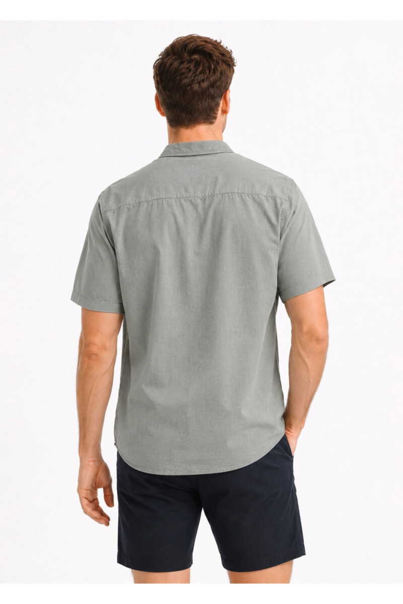 Camisa Arrow Lino Cotton Manga Corta VERDE