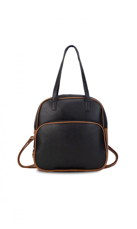 MOCHILA CLARA NEGRO Y SUELA