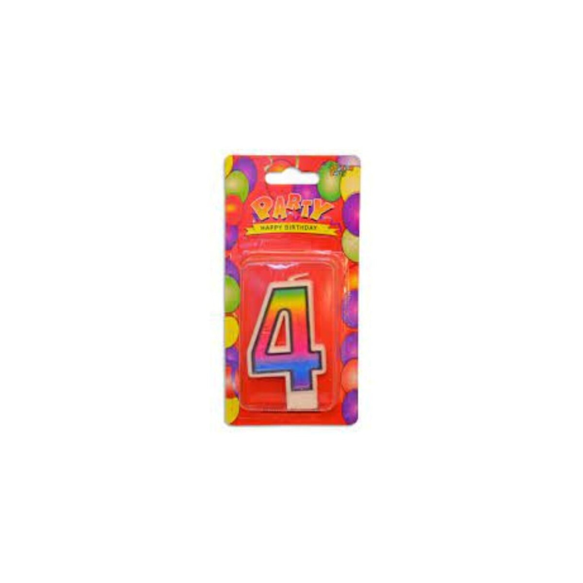 VELA CUMPLEAÑOS NUMERO 4 