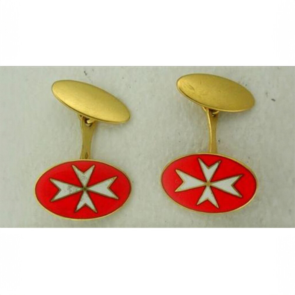 Par De Gemelos Oro 18K Y Esmalte. Par De Gemelos Oro 18K Y Esmalte.