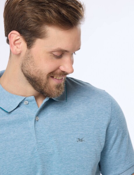 REMERA POLO LISA PIQUÉ Petroleo