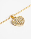 Cadena Corta con Dije Strass Cadena Con Dije Corazón Strass - Dorado