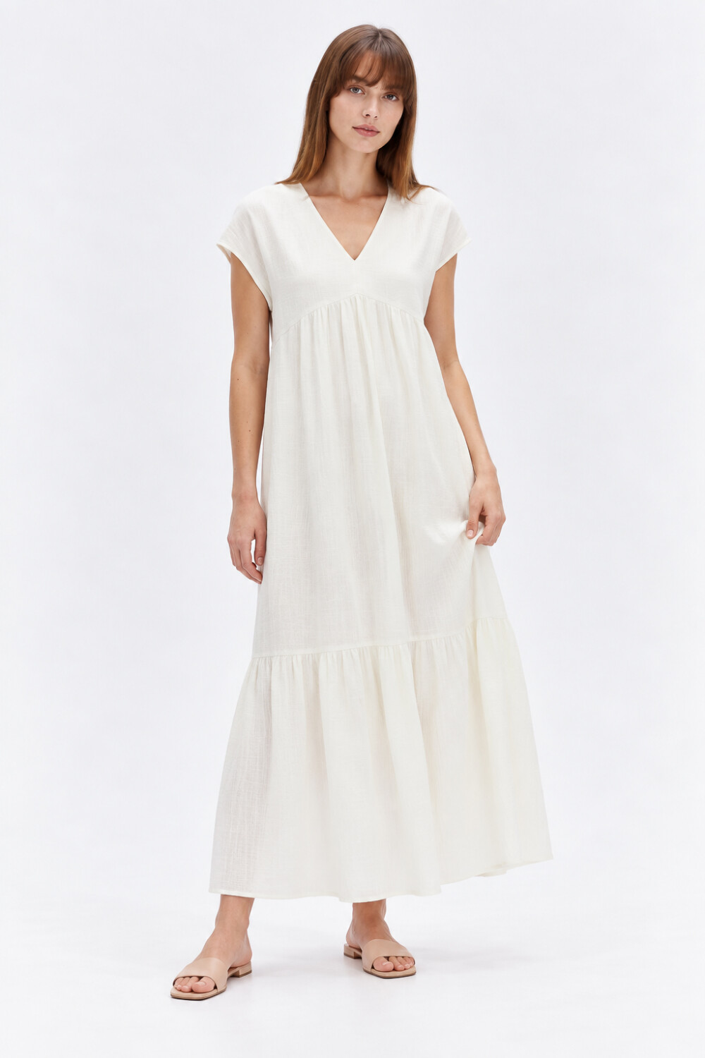 Vestido Vonina Caqui