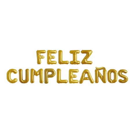 Globo Feliz Cumpleaños Oro Sc