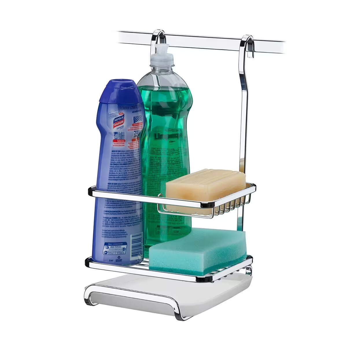 Porta Detergente, Jabón Y Esponja 