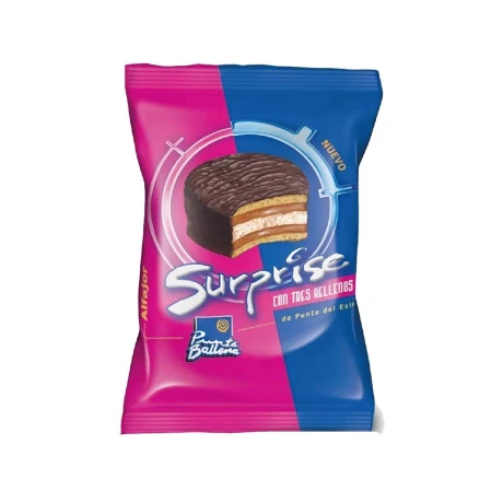 Alfajor Surprise X 8 Unidades 60grs PUNTA BALLENA Vainilla