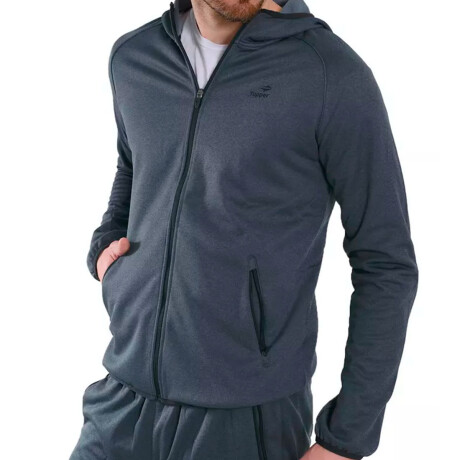 Campera Topper Deportiva Urbana Cuello Alto Para Hombre Negro