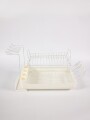 Escurridor De Platos Vajilla Trasera Blanco
