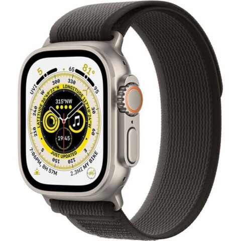 Apple Watch Ultra 49MM Gps Cell MQF53LL/A Titanium Black Gray Trail M/L Apple Watch Ultra 49MM Gps Cell MQF53LL/A Titanium Black Gray Trail M/L