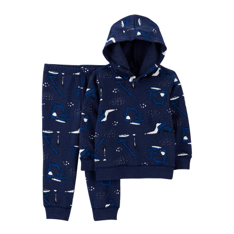 Set Carters 2 Piezas Pantalón y Buzo con Capucha Algodón AZUL