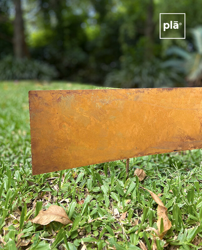 Fleje Separador 10cm x 1.2m - Acero Corten 2mm - Con estacas