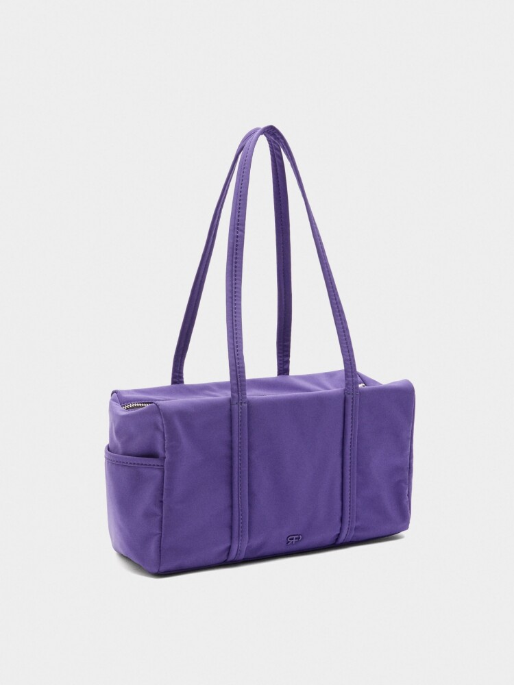 Bolso Bowling De Nylon violeta