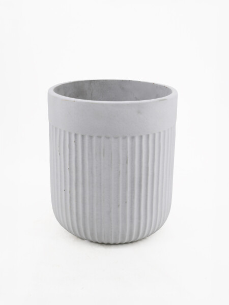 MACETA DECORATIVA CURVA BLANCO