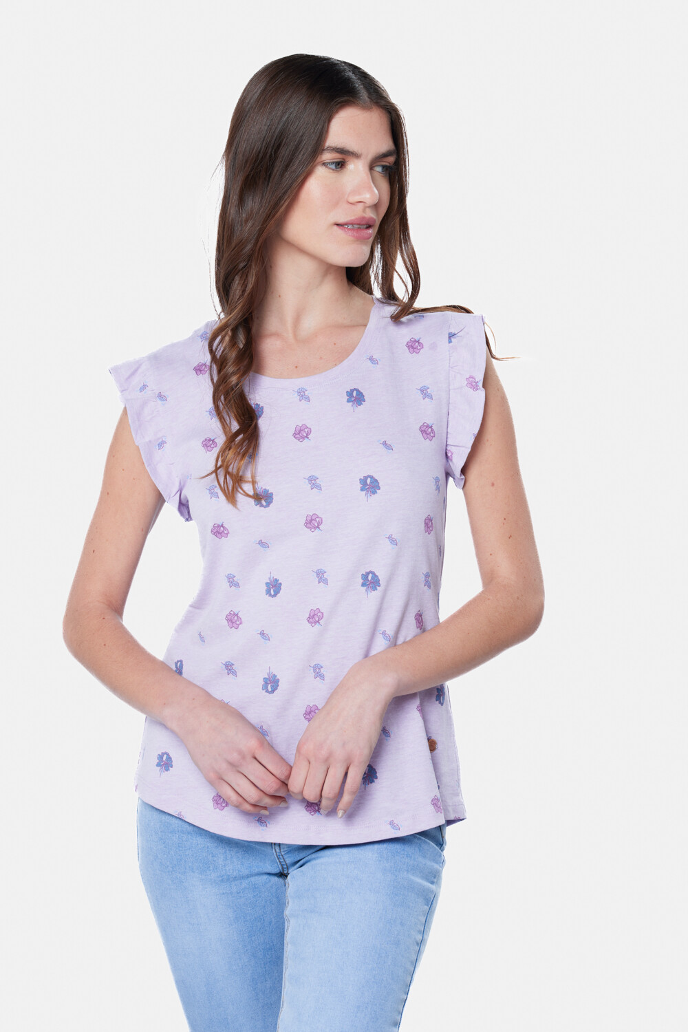 REMERA ESTAMPADA Lila