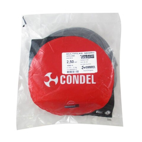 CABLE MULTIFILAR 2,50MM2 NEGRO CONDEL CABLE MULTIFILAR 2,50MM2 NEGRO CONDEL