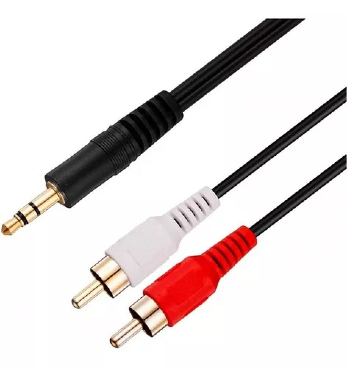 Cable Audio 2 RCA M/1 Plug M 4,5 mts | Anbyte - Cable Audio 2 Rca M/1 Plug M 4,5 Mts | Anbyte 