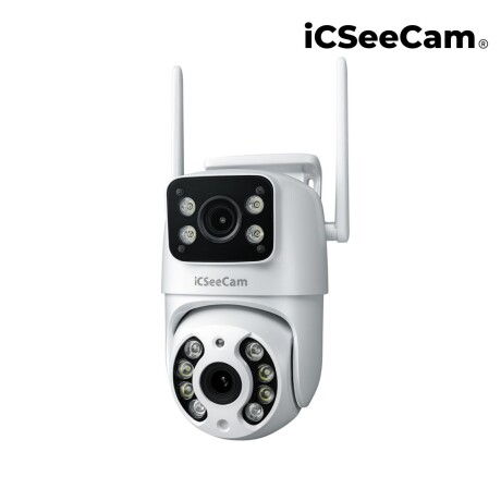 Cámara Seguridad Wifi Exterior Doble Lente 3mp Icseecam Cámara Seguridad Wifi Exterior Doble Lente 3mp Icseecam