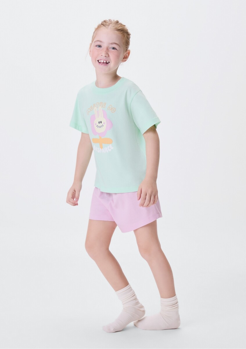 PIJAMA MM FEM - VERDE LIMA 