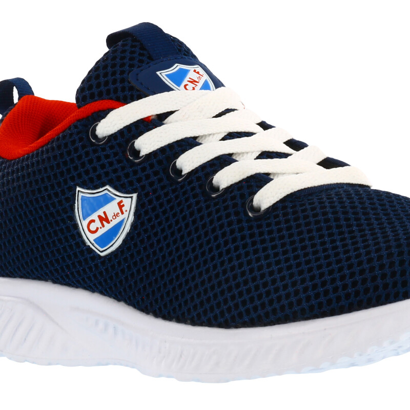 Championes Infantiles Nacional Run Basic Kids Azul Marino - Rojo