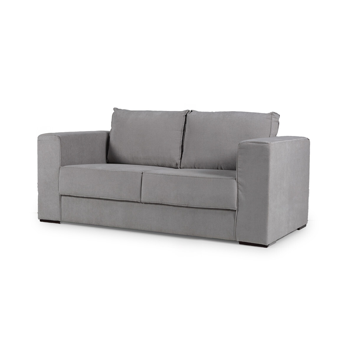 Sofá Olimpus - Microfibra - 2 cuerpos - Kruger 06-155 (Ceniza) 