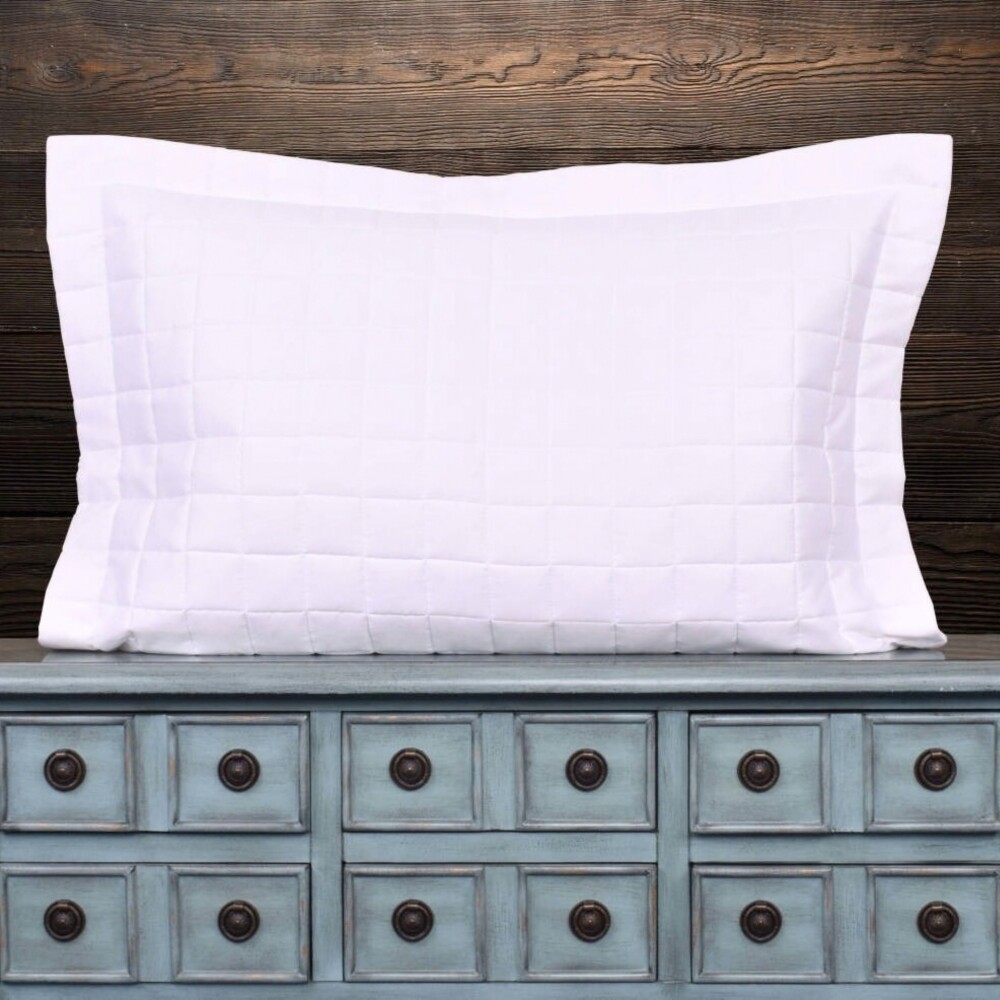 Acolchado mas Fundas Queen - Finezza 400 hilos Blanco