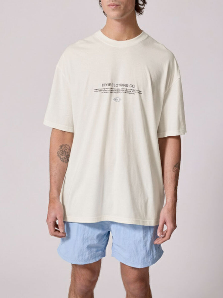 T-SHIRT VIRTUL DIXIE - Marfil 