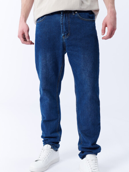 Pantalón jean slim Azul Oscuro