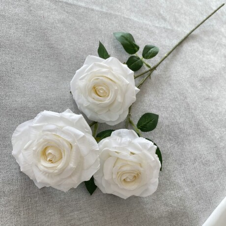 Rama De Rosas x3 Blanco
