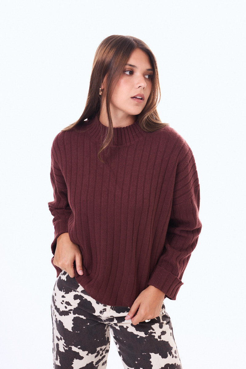 Buzo tejido Araras Marrón