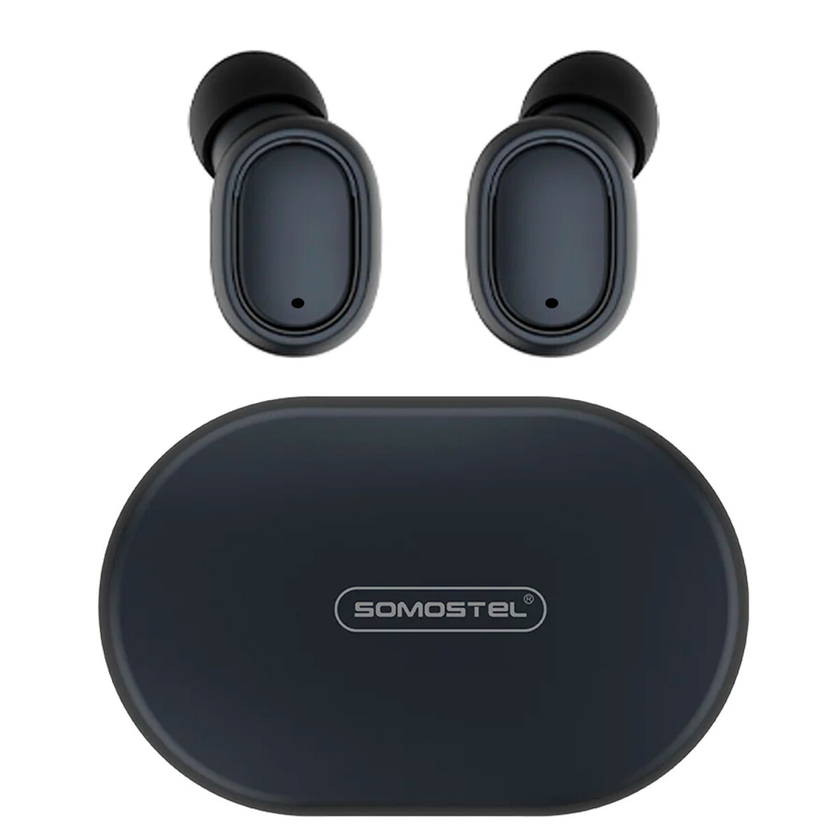 Auriculares Somostel Inalámbricos Sms-j13 Macaron - AURICULAR BT DISPLAY NEGRO/VIOLETA 