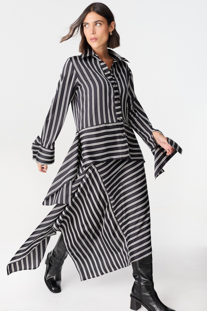 Falda Rectangular Rayas