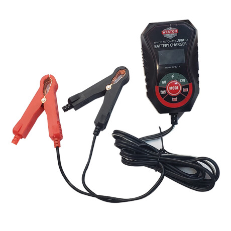 CARGADOR BATERIA - CARGADOR DE BATERIA INTELIGENTE 6-12V 2A WESTON CARGADOR BATERIA - CARGADOR DE BATERIA INTELIGENTE 6-12V 2A WESTON