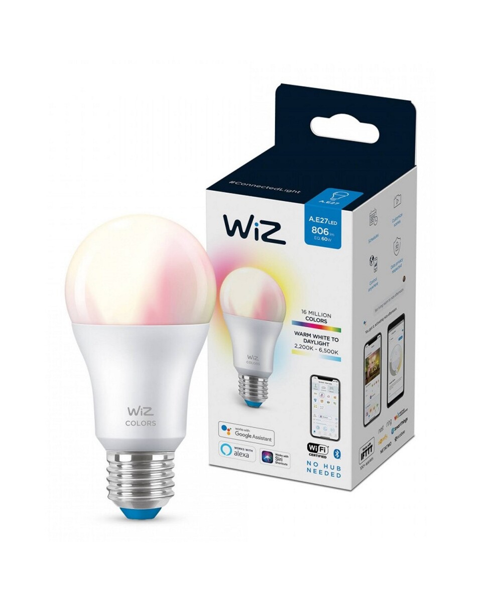 Lámpara LED WIZ Wifi RGB Color 9W E27 