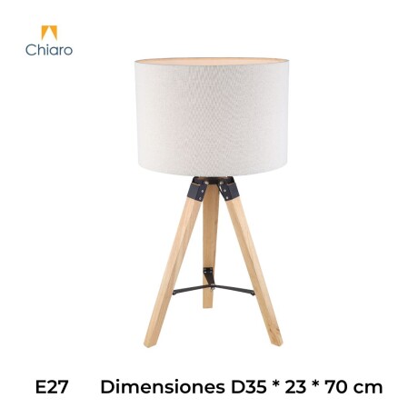 Portátil nórdica tela natural estilo trípode E27 70CM Portátil nórdica tela natural estilo trípode E27 70CM