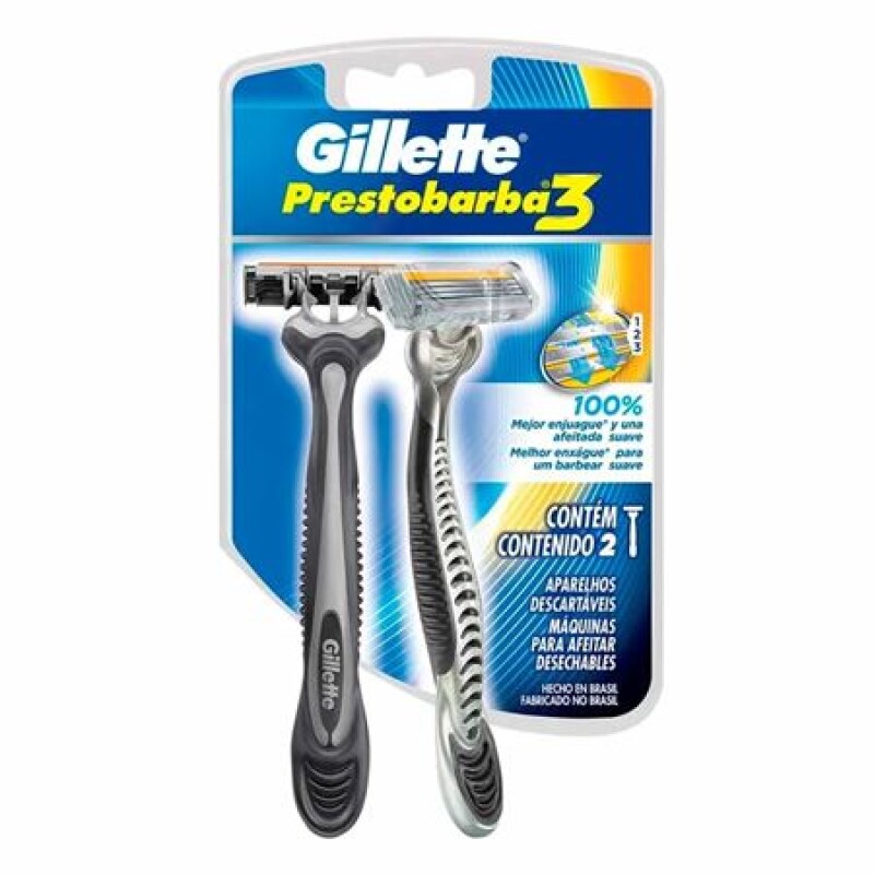 Afeitadora Gillette Prestobarba 3 Hombre 2 unidades Afeitadora Gillette Prestobarba 3 Hombre 2 unidades