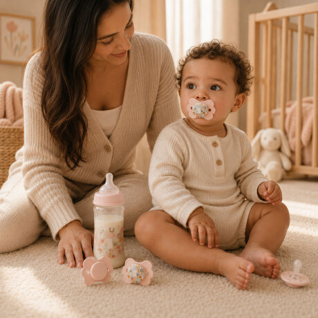 Chupetes Wonderland SX Pro 6-18m Silicona Fisiológico X2 Rosa
