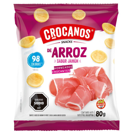 SNACK ARROZ CROCANOS 80G JAMON SNACK ARROZ CROCANOS 80G JAMON