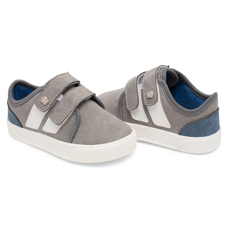 Championes Doble Velcro Gris Championes Doble Velcro Gris