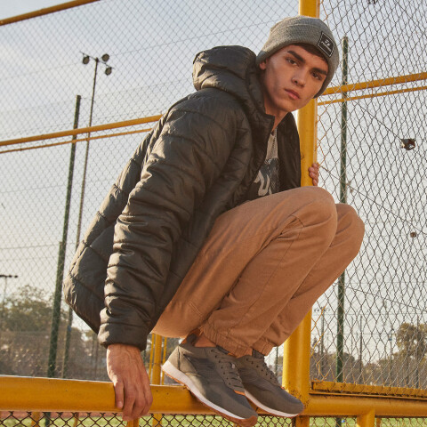 CAMPERA GD MEN C/CAP negro NEGRO