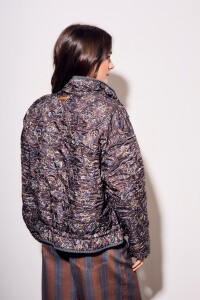 Campera Lavada Reversible Gris